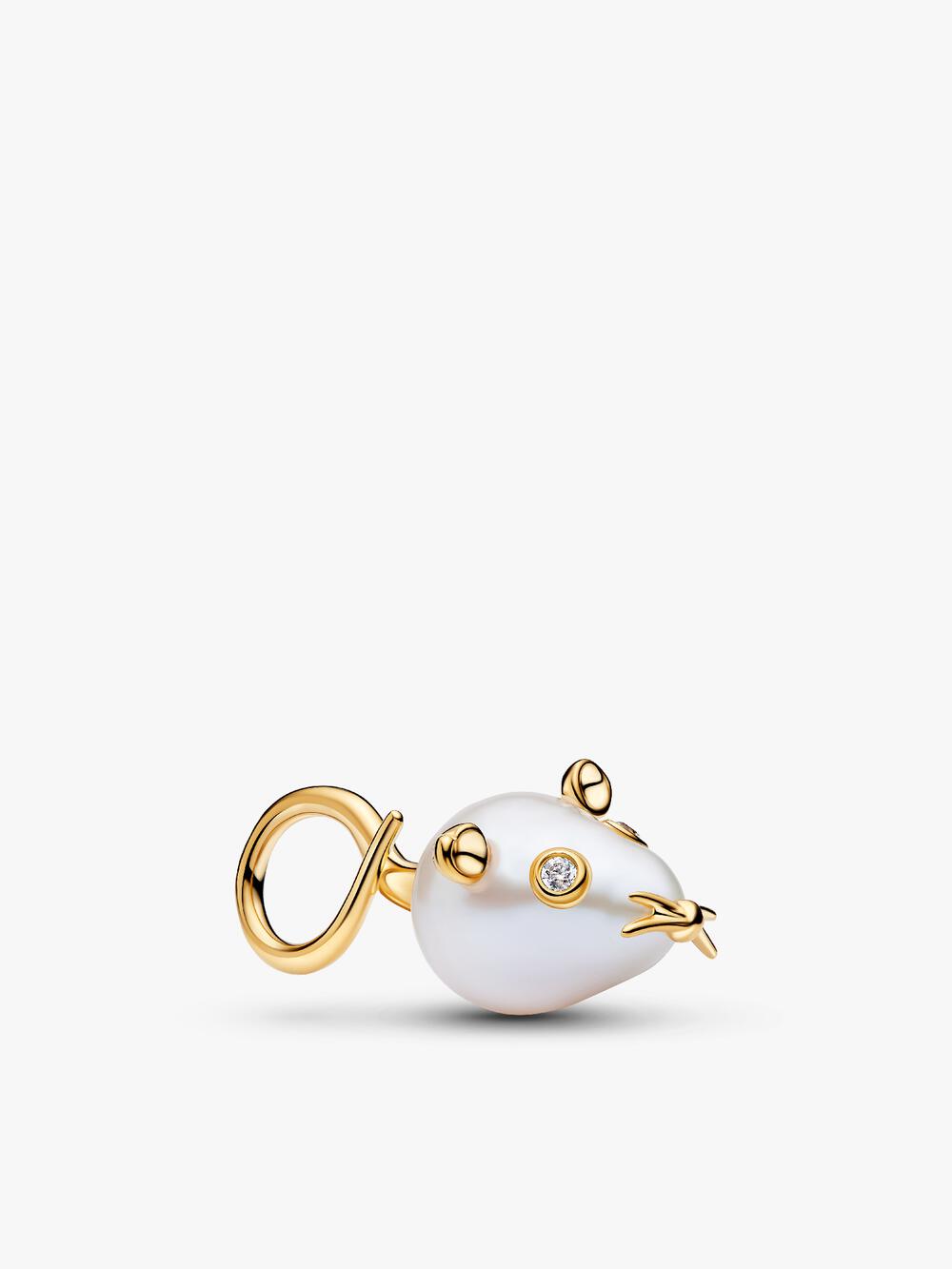 Treated Freshwater Cultured Baroque Pearl Oversized Frog Pendant